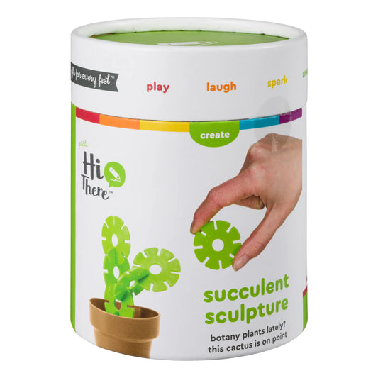 Succulent Sculpture Puzzle in A Pot, Desk Toy