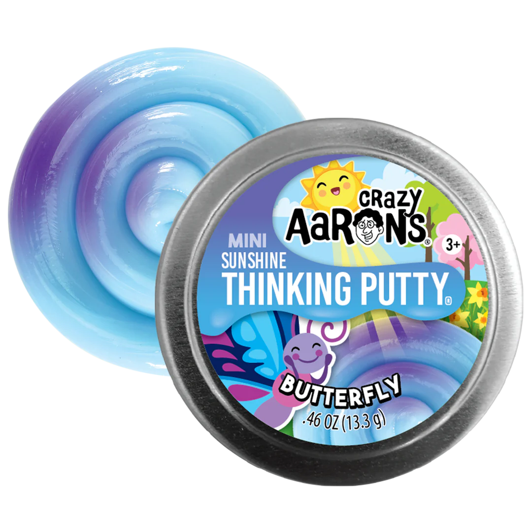 Crazy Aaron’s Sunshine Mini Thinking Putty - Butterfly