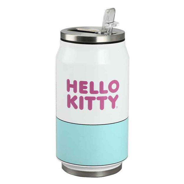 Hello Kitty 10 oz Stainless Steel Travel Soda Can