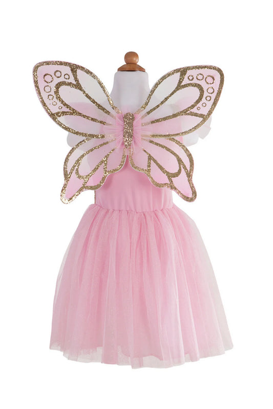 Gold Butterfly Dress w/ Fairy Wings