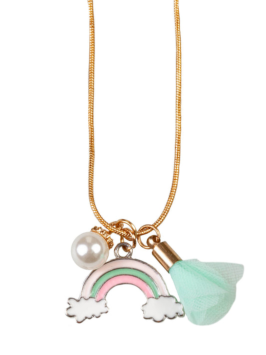 Rainbow Tassel Necklace